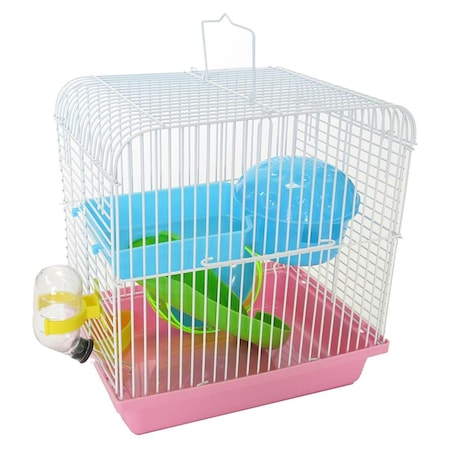 Bpf Dwarf Hamster; Mice Cage With Accessories; Pink BP852478